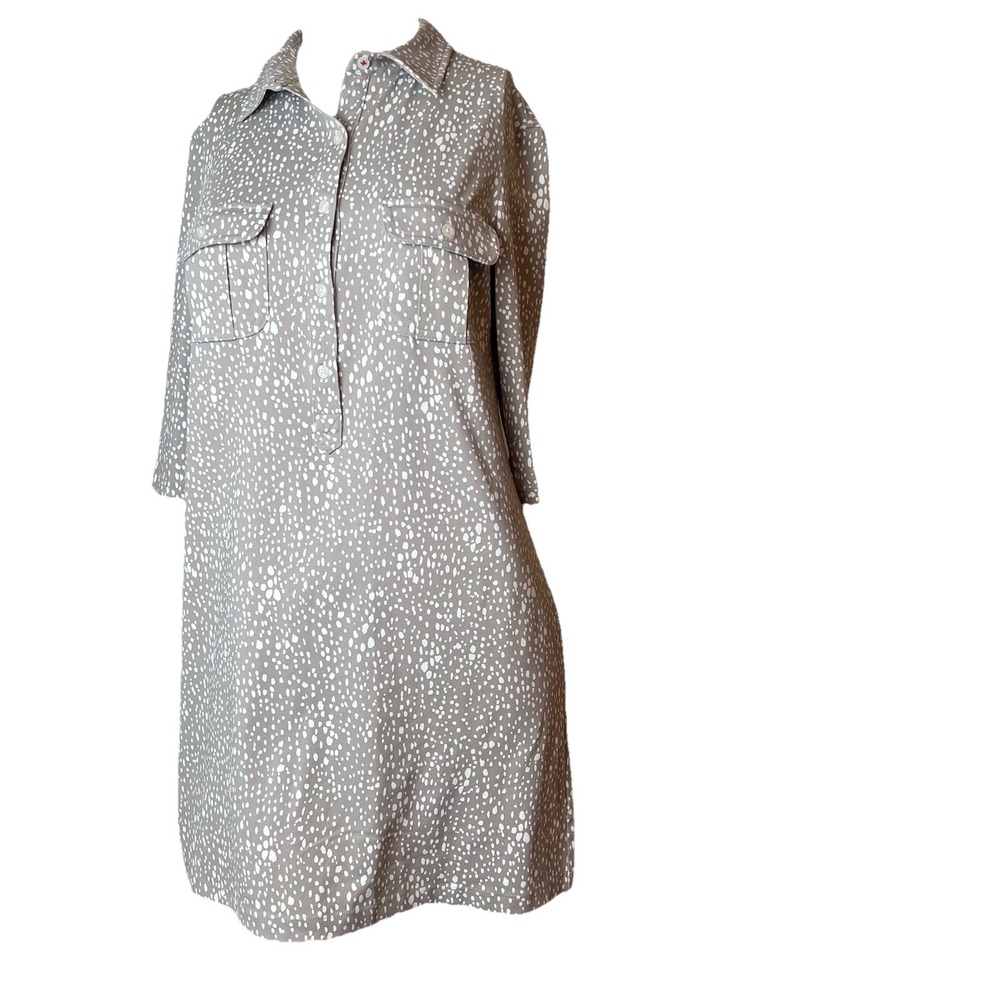 PERSIFOR Gray  Winpenny Gray White 3/4 Dress Size Medium FLAW